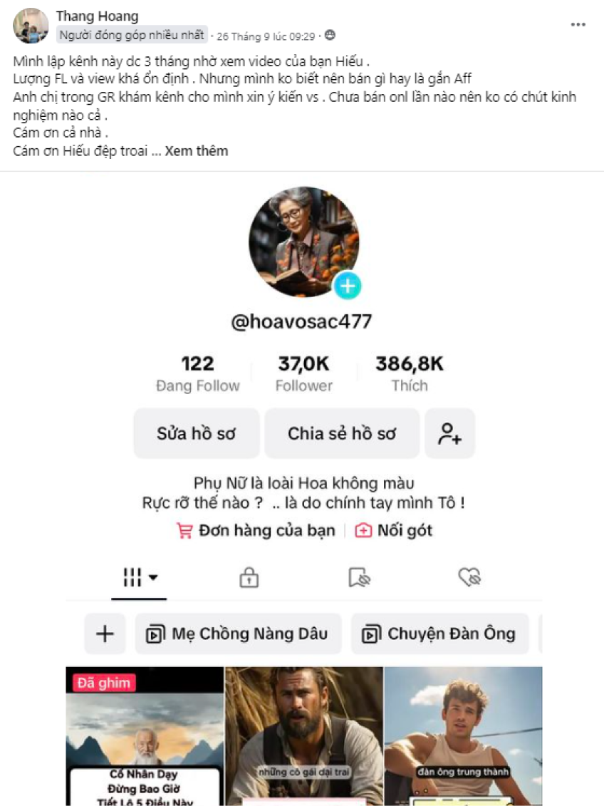 sau 3 tháng Đạt được 37.000+ lượt Follows